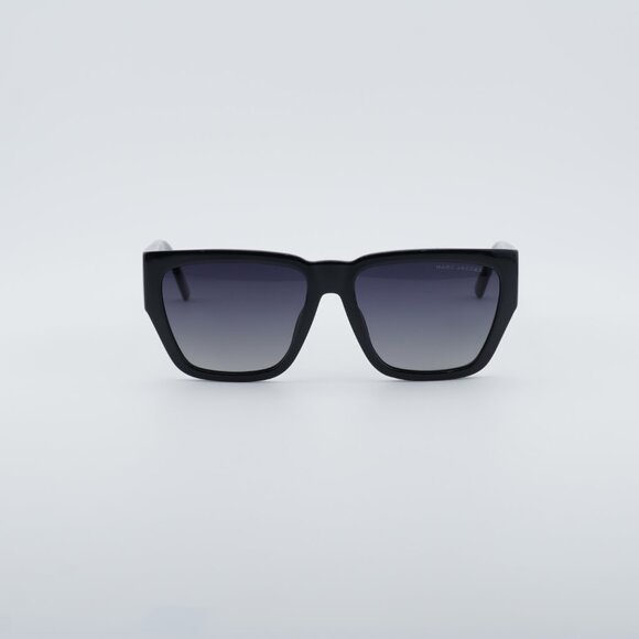 Marc Jacobs MARC 646/S 008A WJ Sunglasses Black Square Frame, Grey Lenses main image 9
